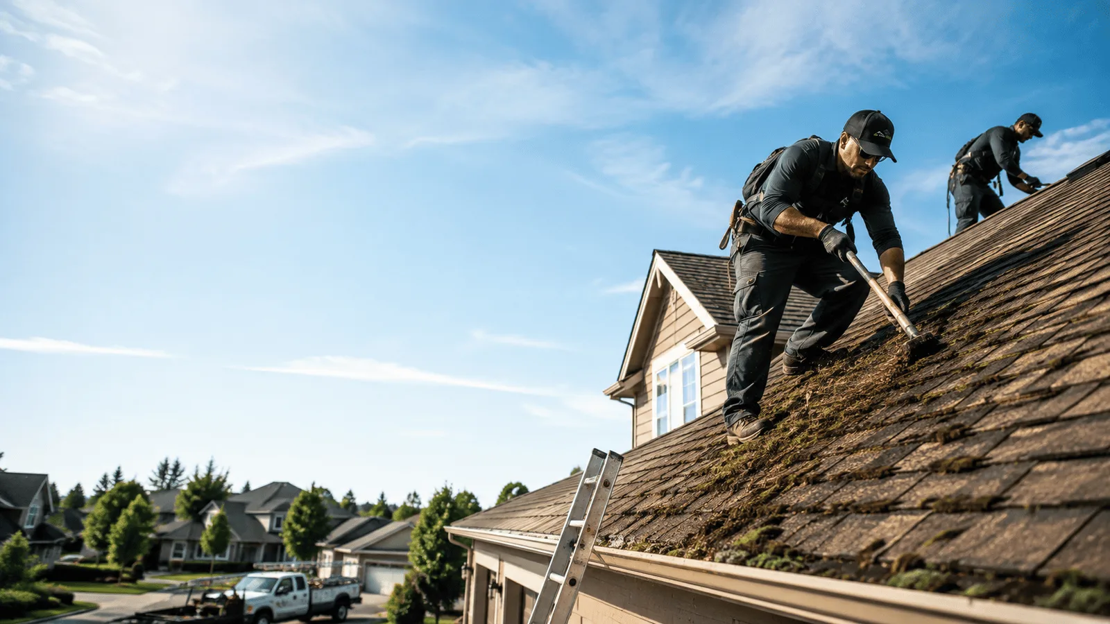 Roof Moss Removal in Boggstown, IN near me